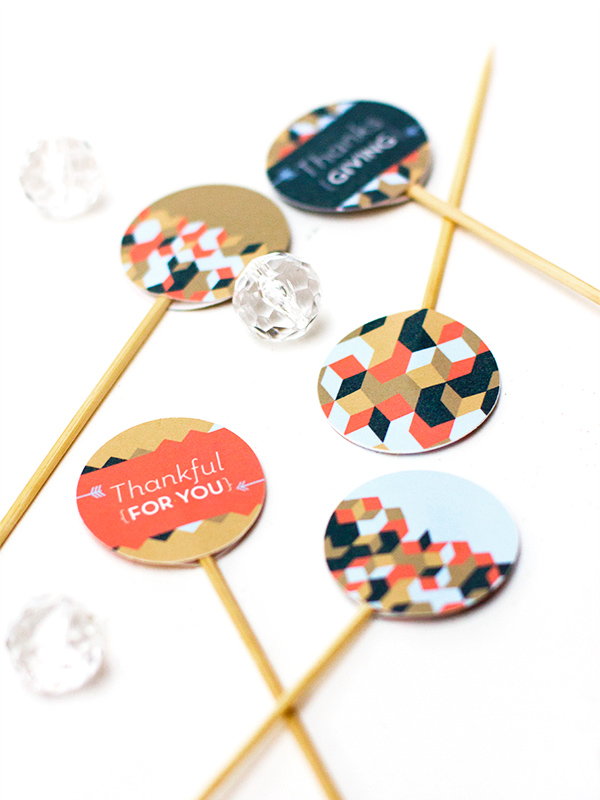 Sarah Hearts - Thanksgiving Toothpick Toppers
